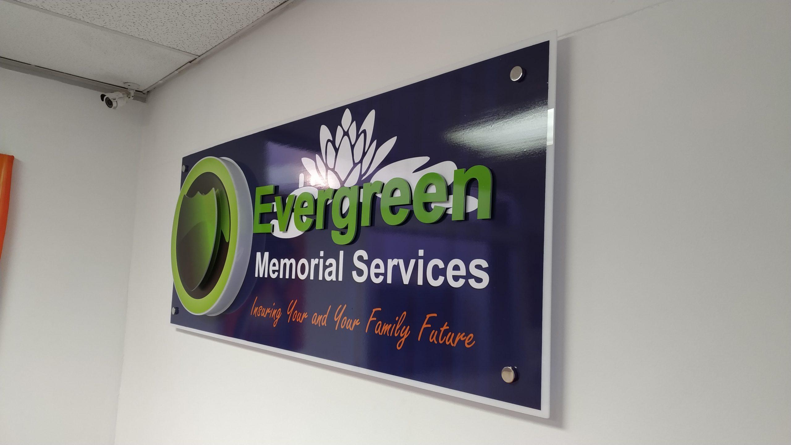 Stylish reception sign by Masproclean Branding and Signage, featuring clear branding and professional design to create a welcoming atmosphere in an office lobby