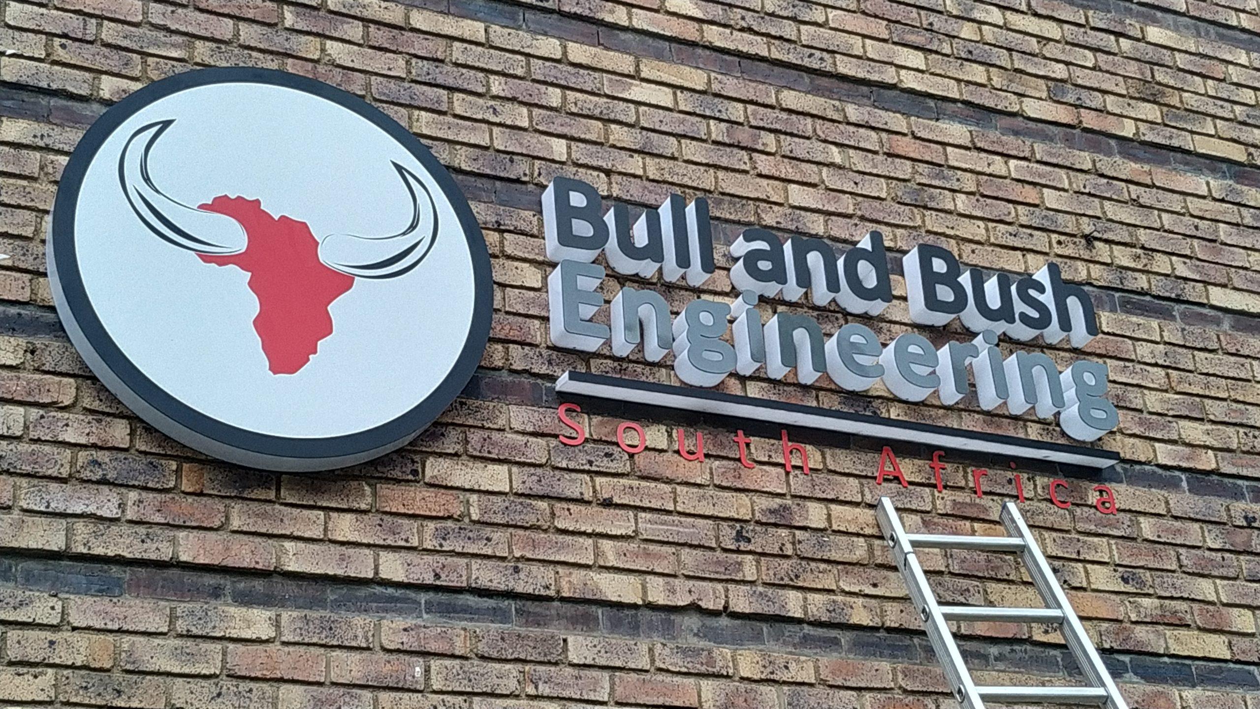 Installation of 3D signage by Masproclean Branding and Signage, featuring raised letters and dynamic design elements to enhance visibility and brand identity at a business location