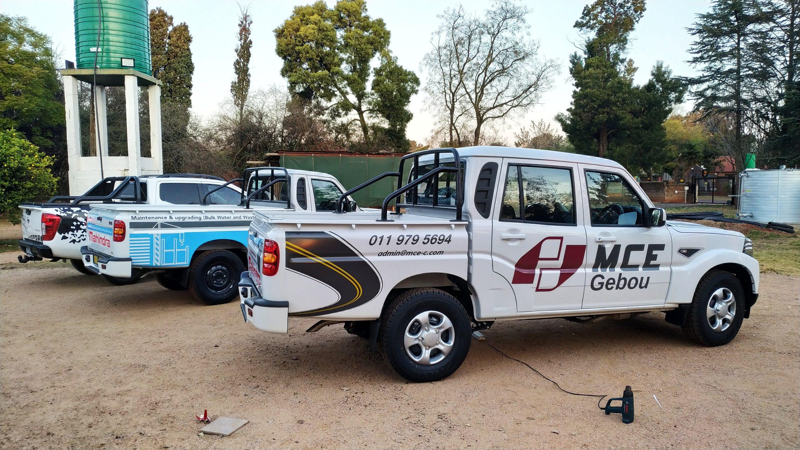 Custom vehicle branding by Masproclean Branding and Signage, featuring vibrant graphics and logos designed for effective mobile advertising and increased brand visibility on the road